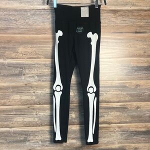 Forever 21 Glow In The Dark Skeleton Leggings NWT